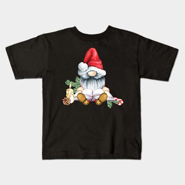 Lovely Christmas Gnome Kids T-Shirt by divinoro trendy boutique